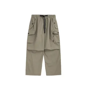 Loose Belted Sports Cargo Pants
