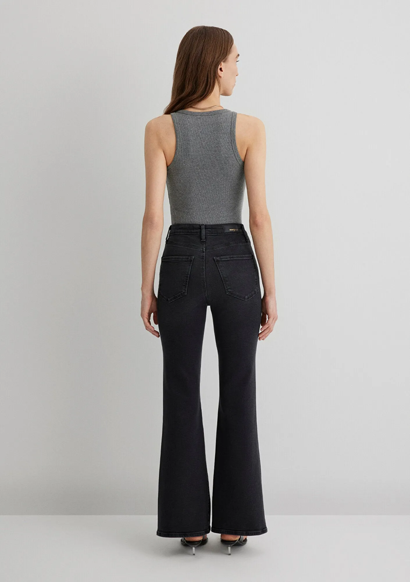 Los Angeles Dark Smoke Gold Shape Jean Pants