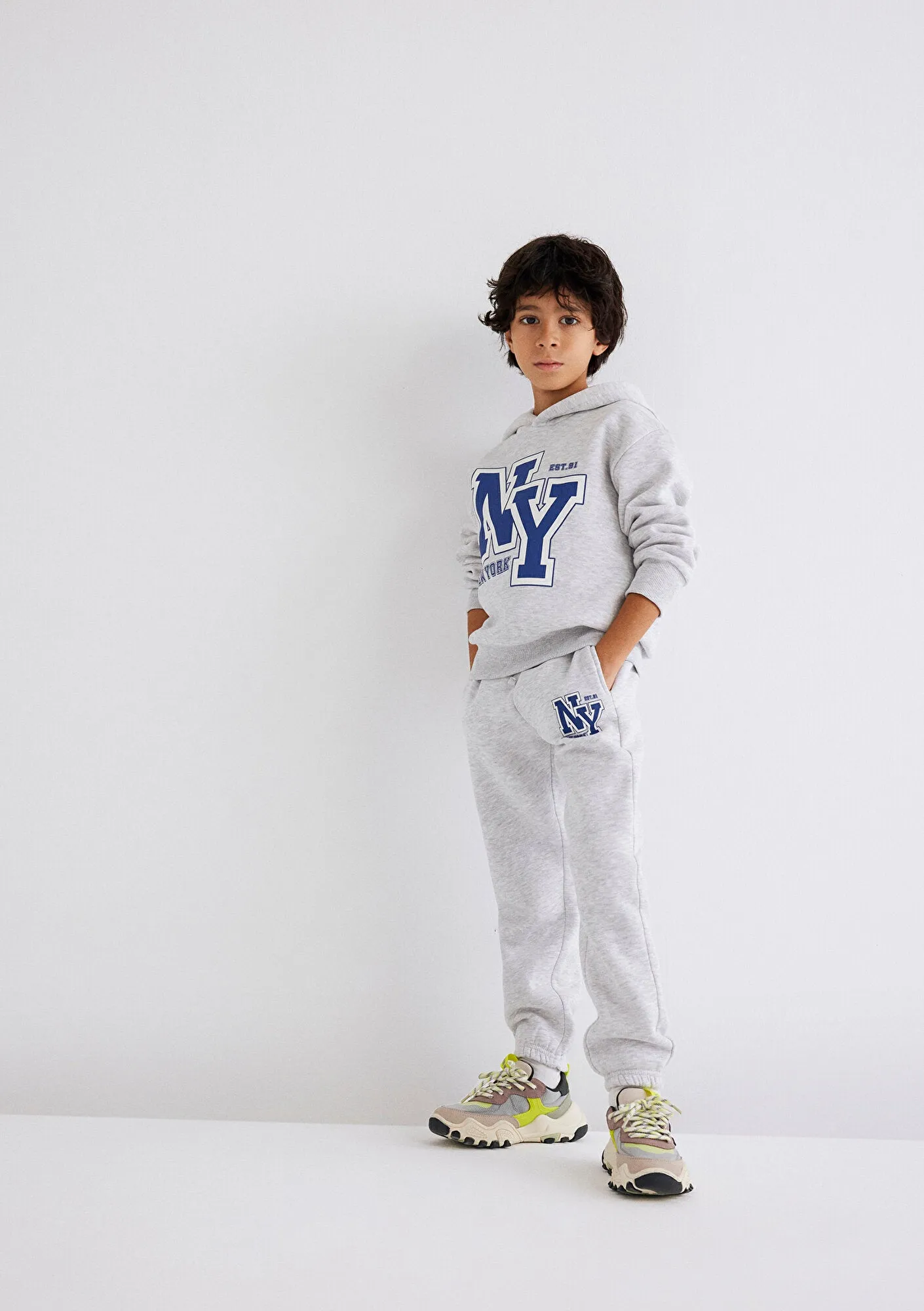 Los Angeles Printed Grey Sweatpants