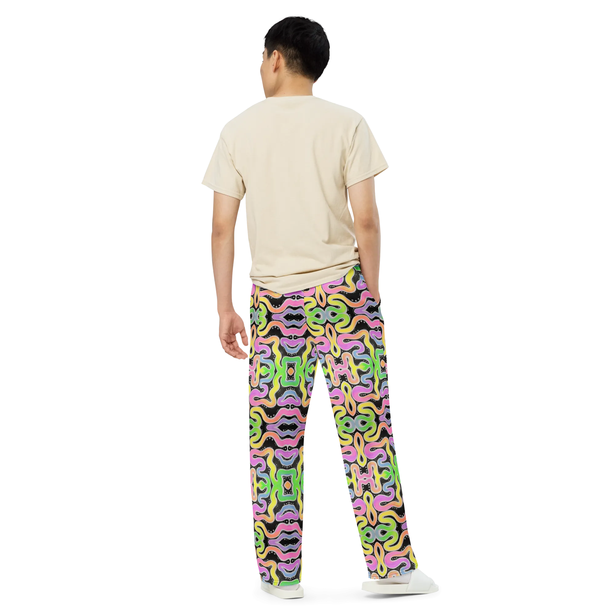 Lounge Sweatpants- "Neon Spaghetti" Design