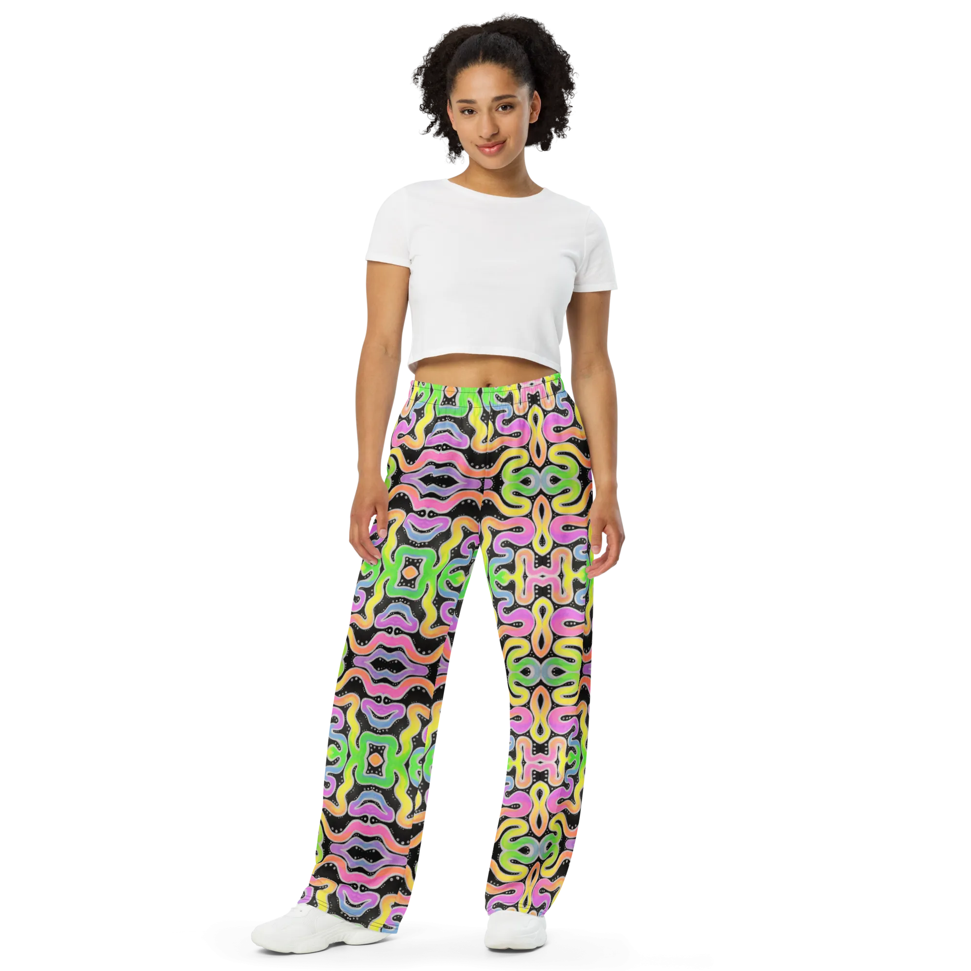 Lounge Sweatpants- "Neon Spaghetti" Design