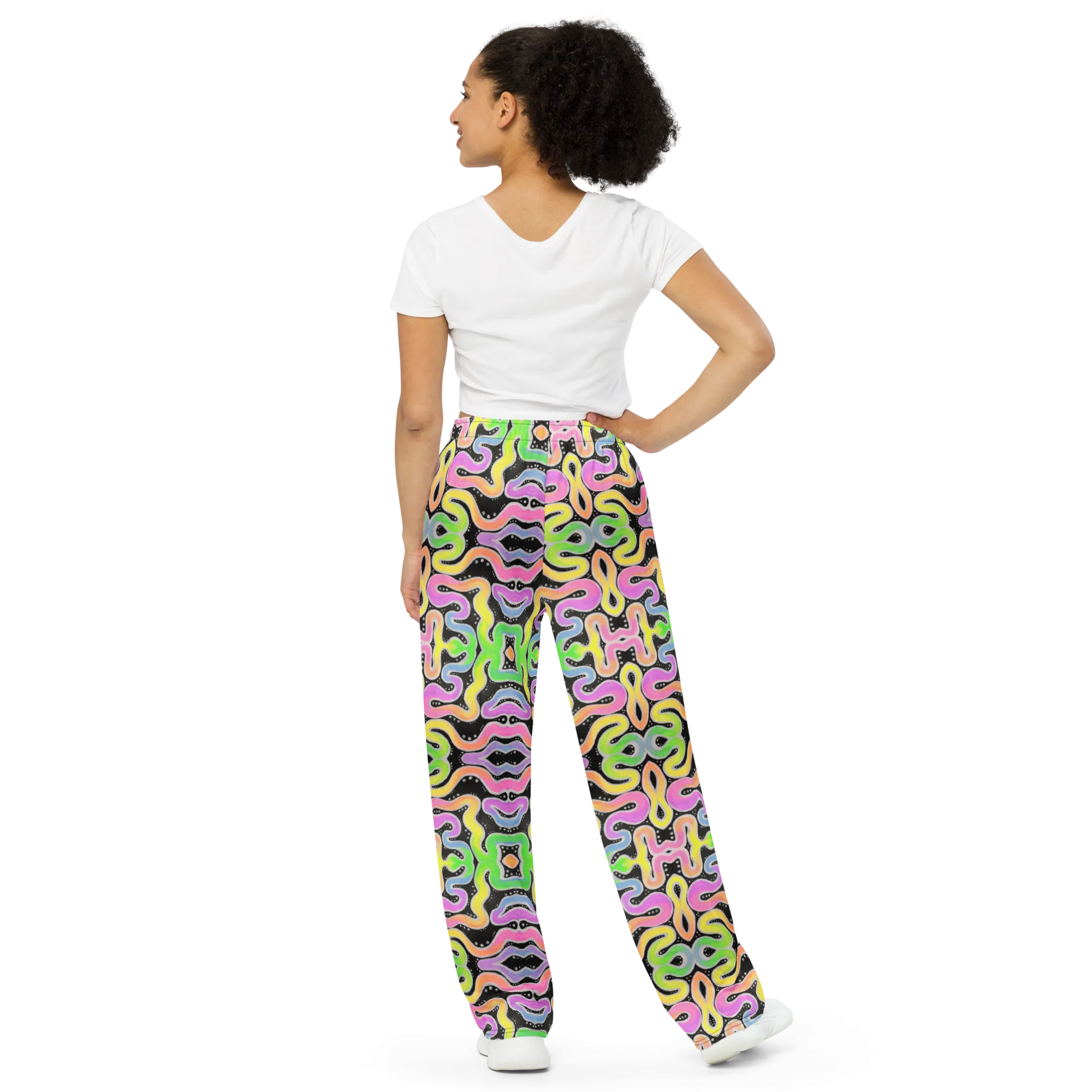 Lounge Sweatpants- "Neon Spaghetti" Design