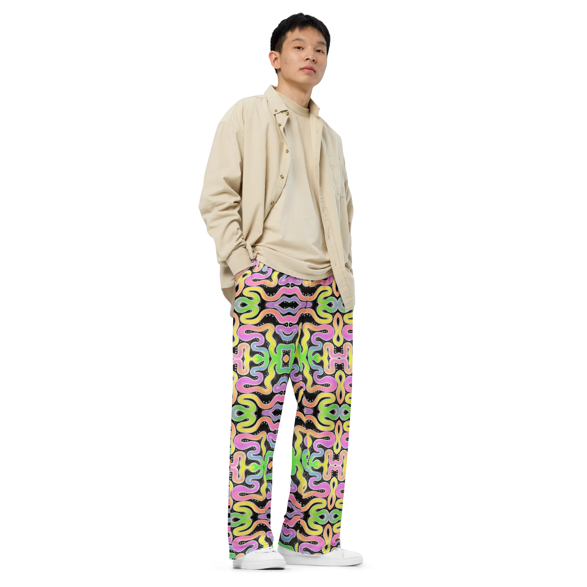 Lounge Sweatpants- "Neon Spaghetti" Design