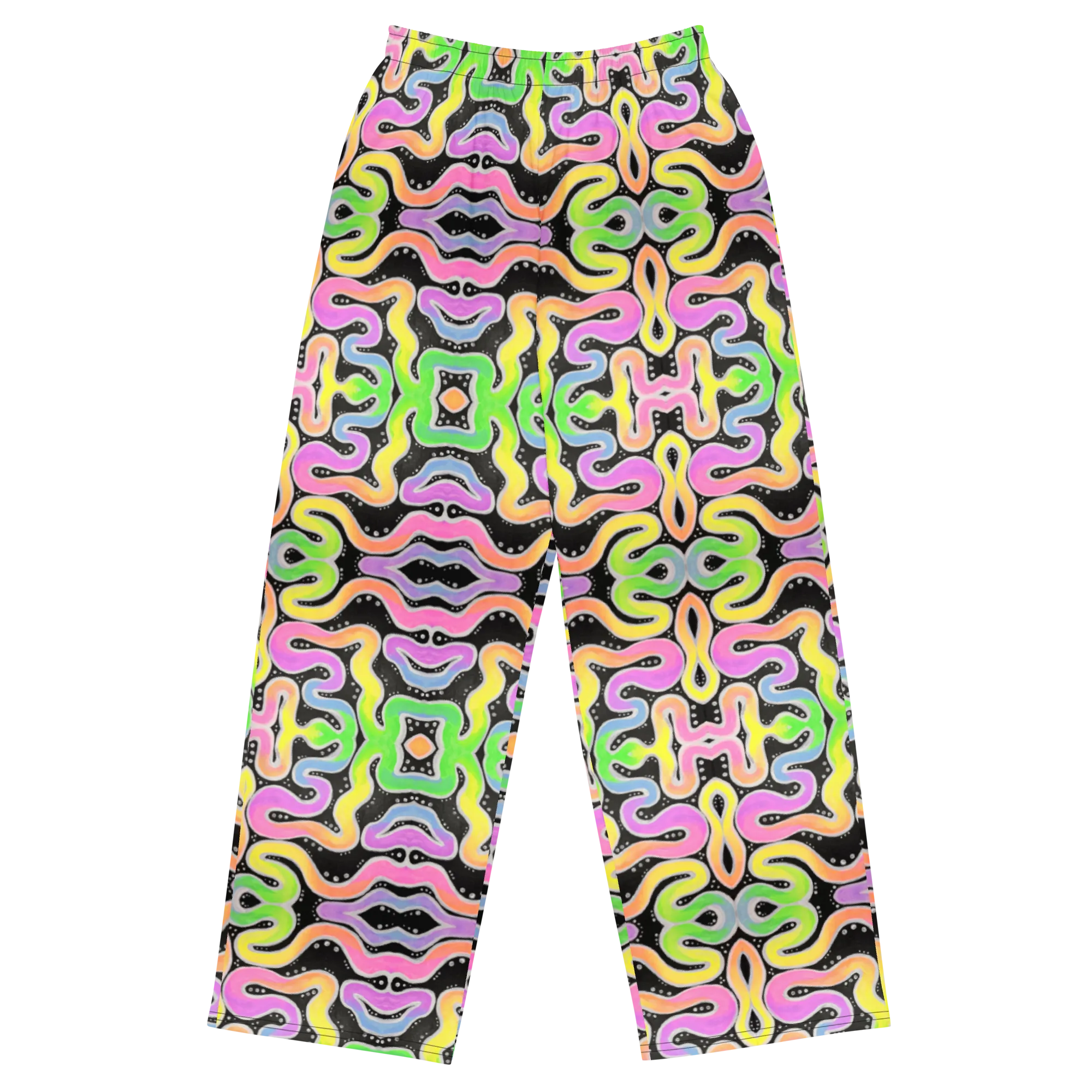 Lounge Sweatpants- "Neon Spaghetti" Design
