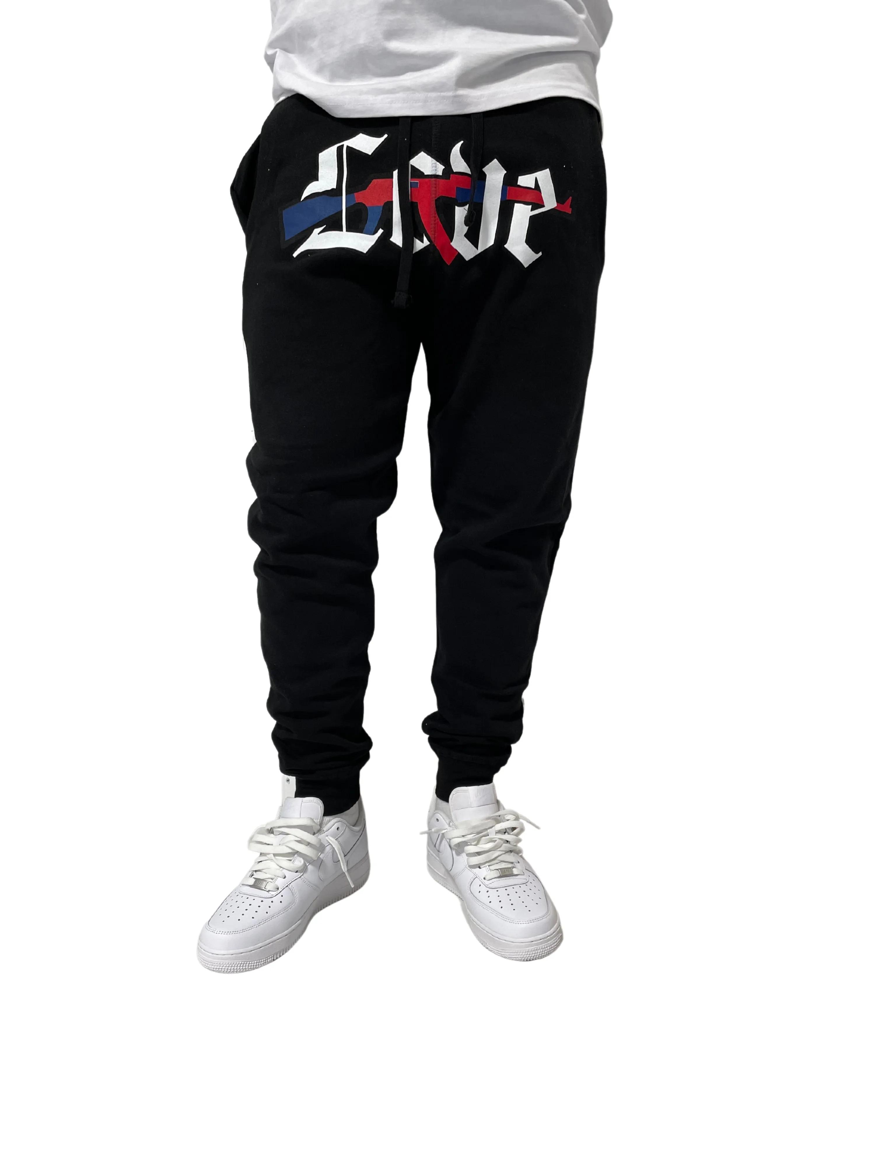 L.O.V.E.  AK47 DEAD FLOWERS SWEATPANTS