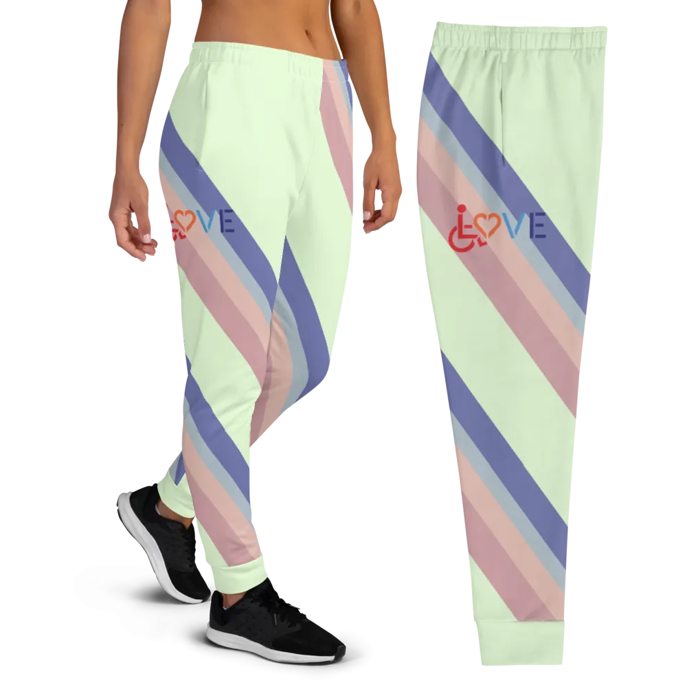 Love for the Disability Community (Rainbow Shadow) Women's Joggers