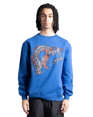Maharishi Duelling Dragons Crewneck Blue