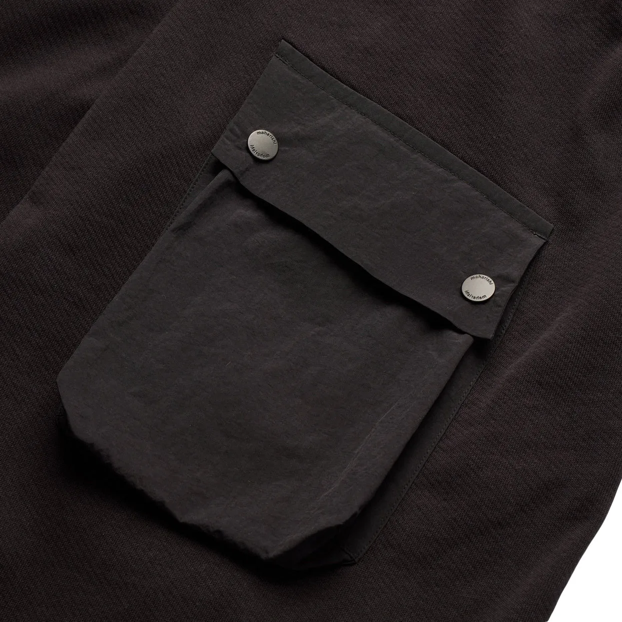 Maharishi Men Asym Articulated Sweatpants Black
