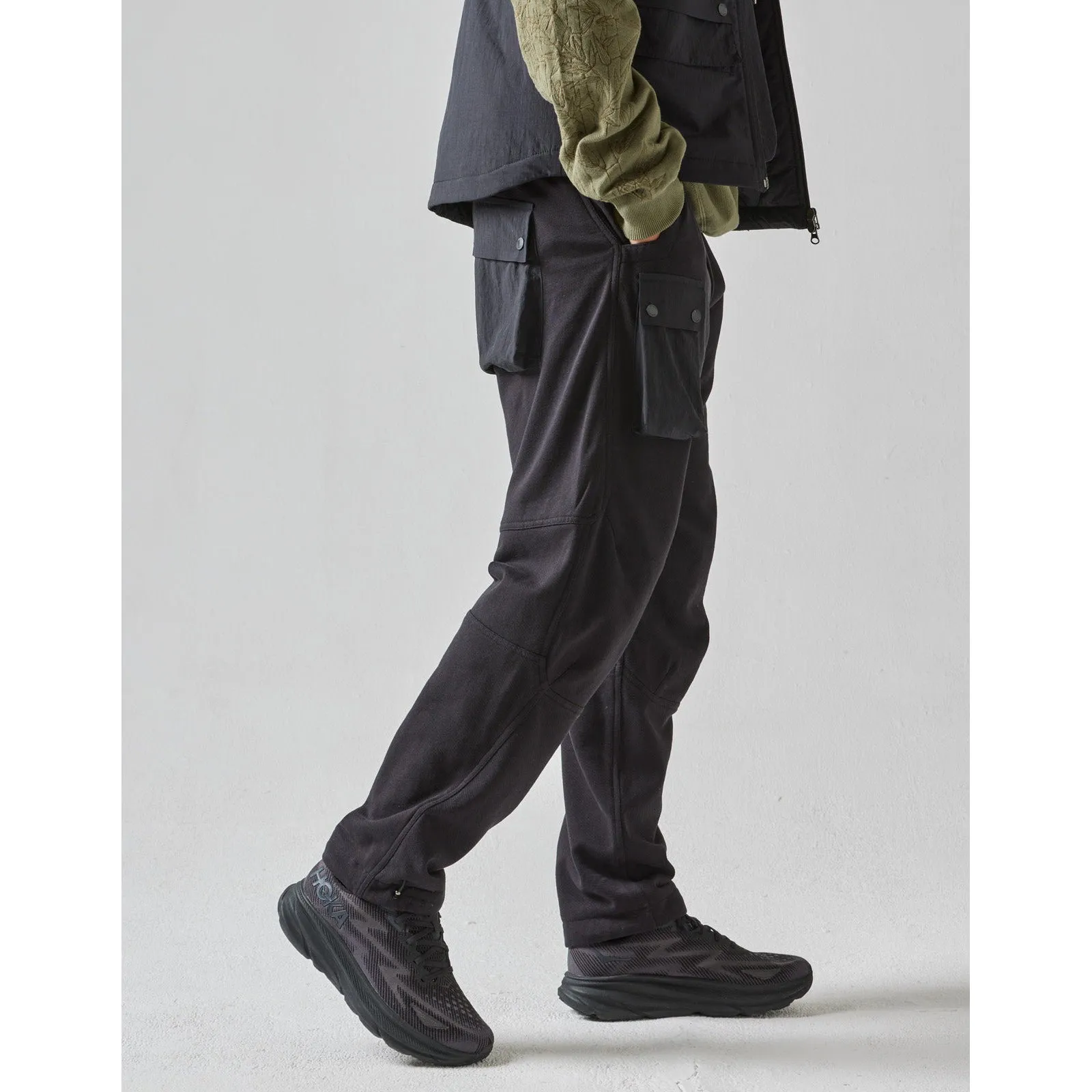 Maharishi Men Asym Articulated Sweatpants Black