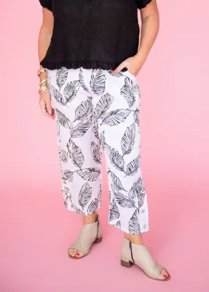 Malto Leaf Pants | White