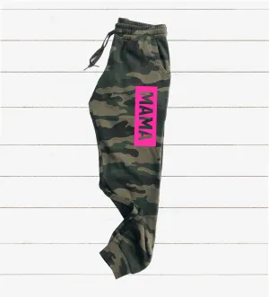 Mama Hot Pink Women's Soft Washed Sweatpants