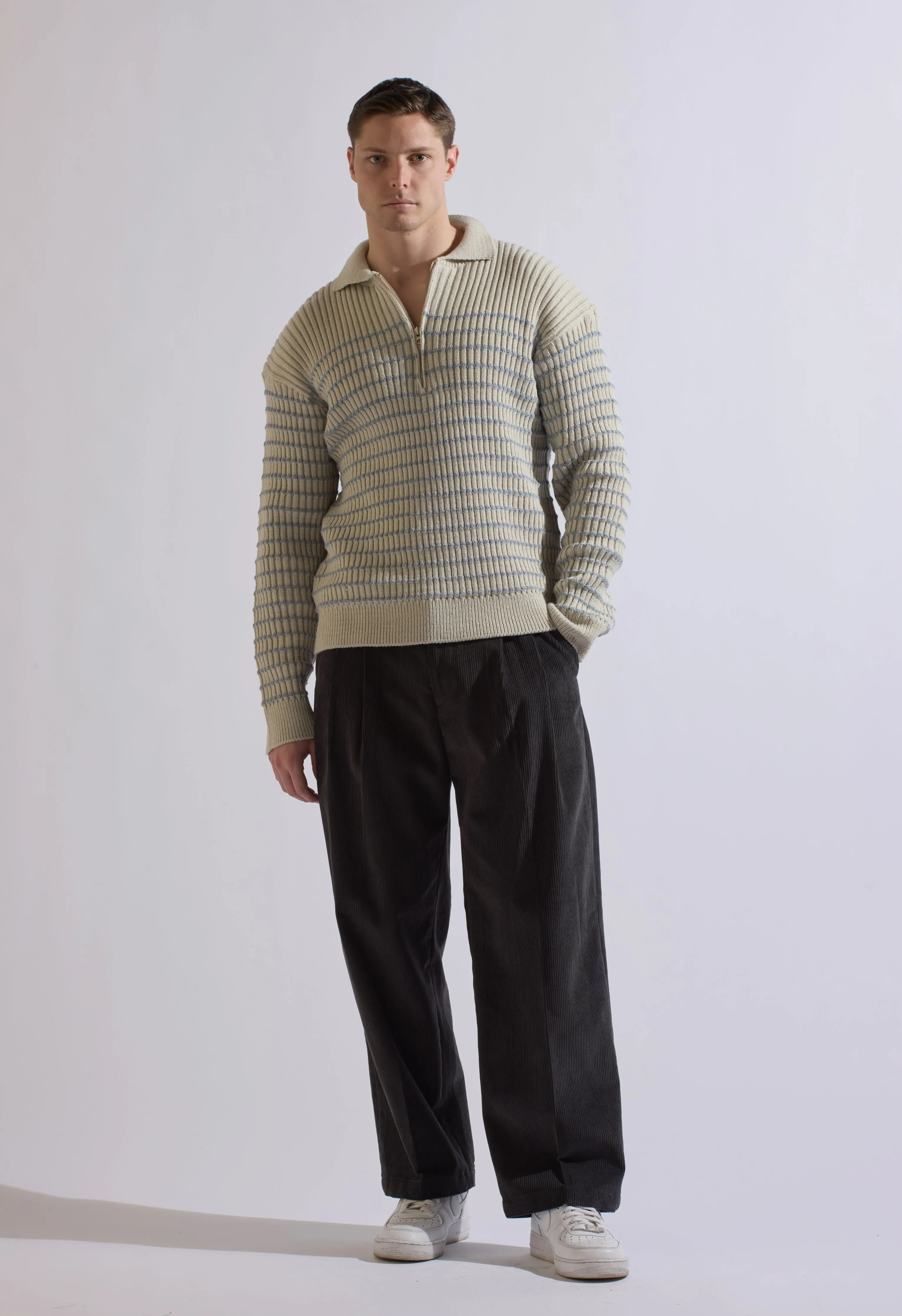 Manny Corduroy Pant in Charcoal