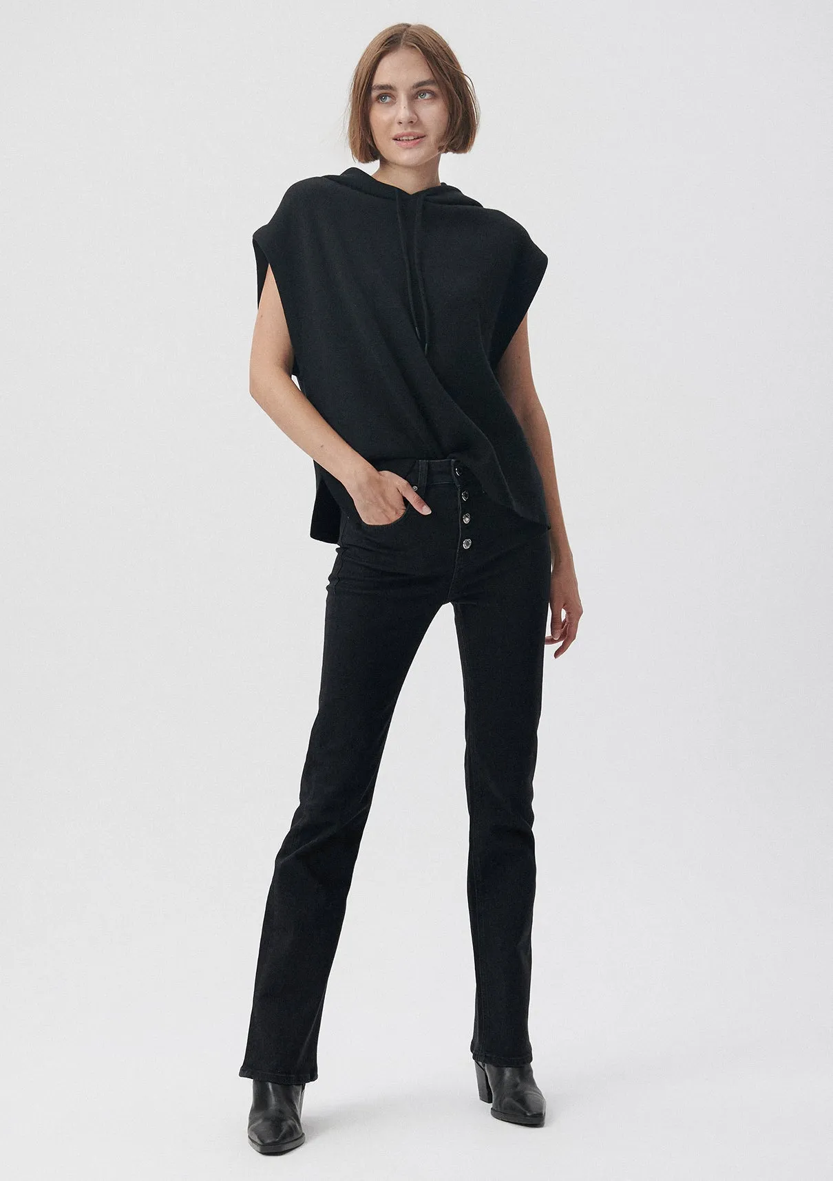 Maria Button Up Smoke Gold Icon Jean Pants