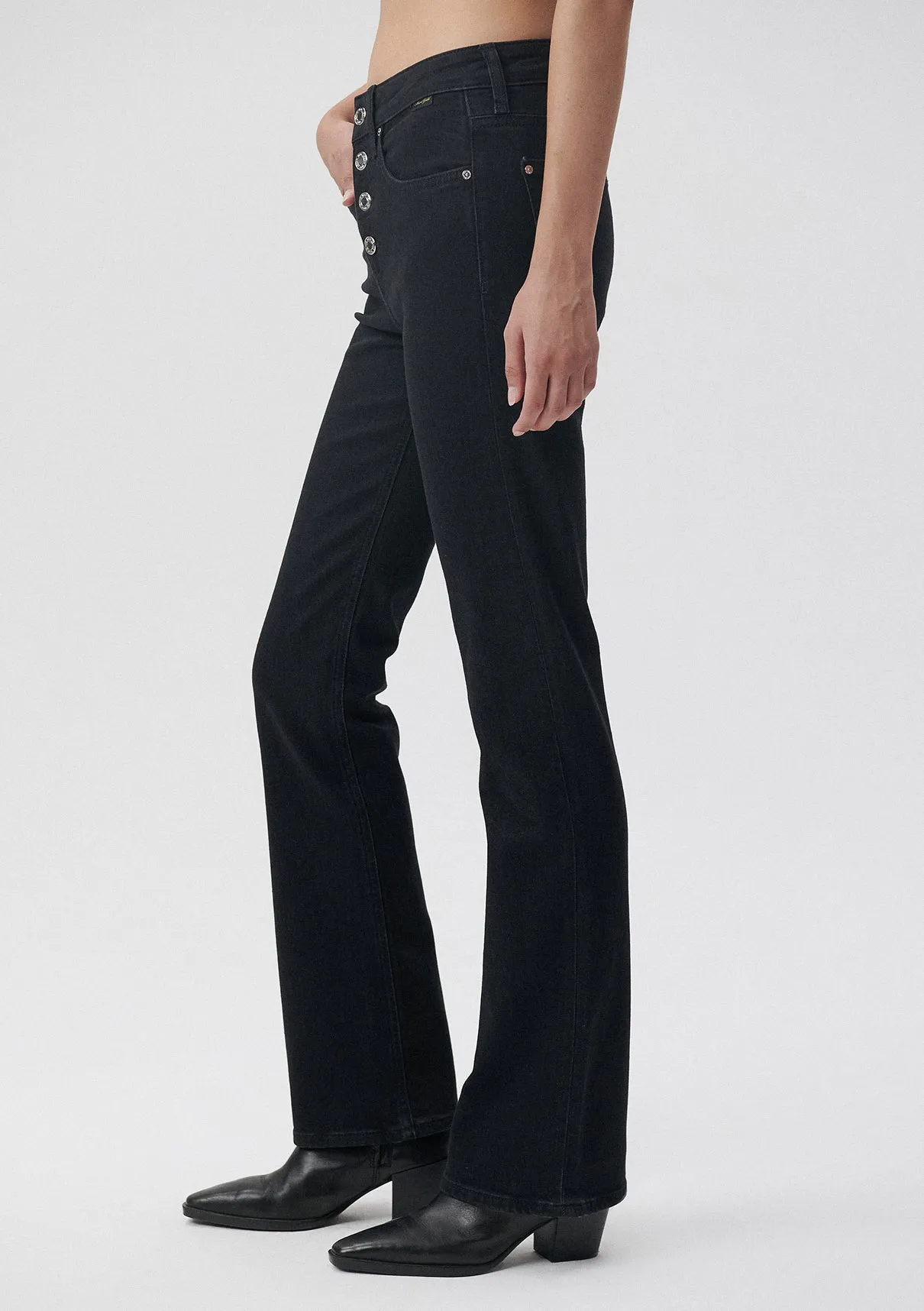 Maria Button Up Smoke Gold Icon Jean Pants