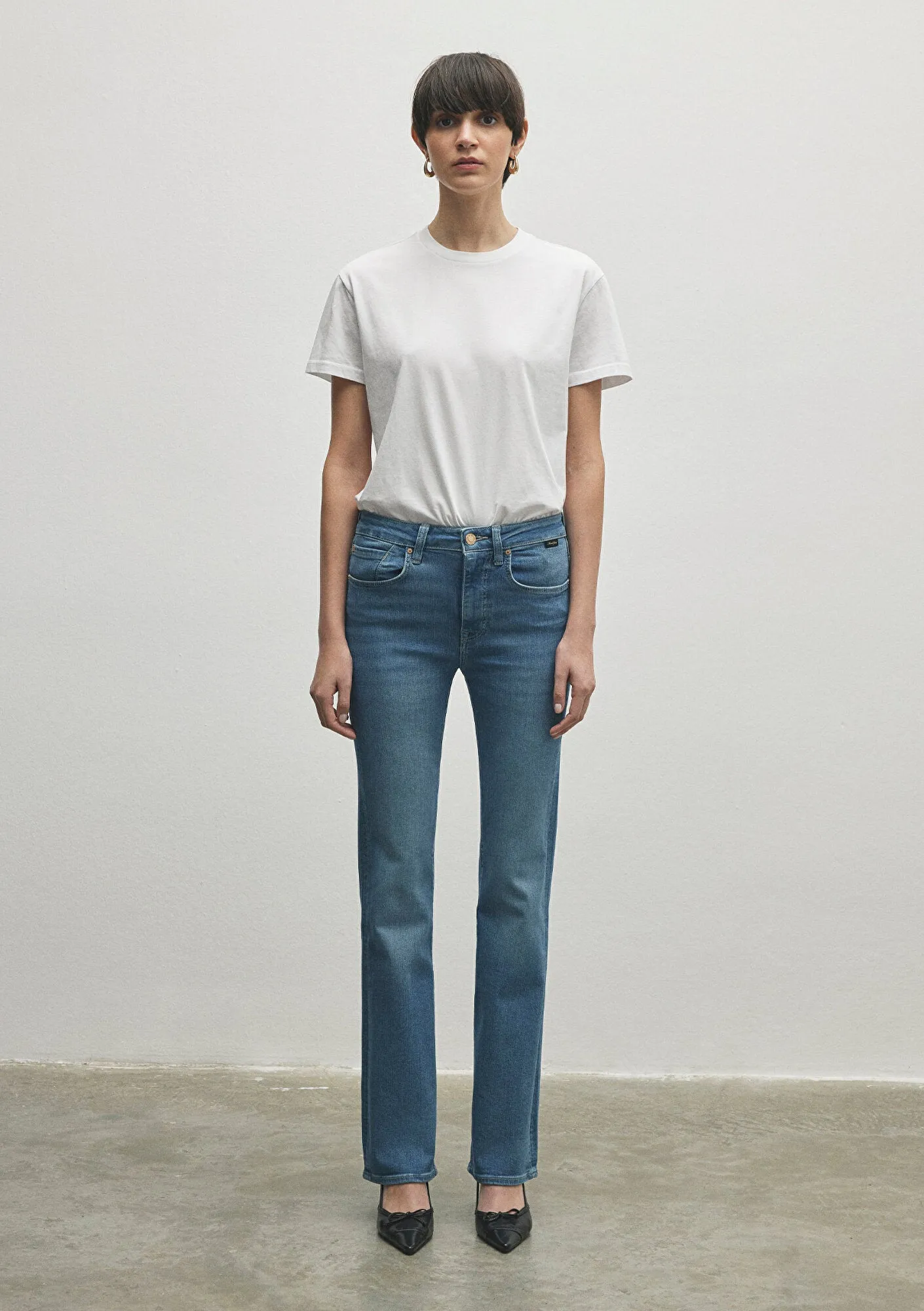 Maria Light Blue Gold Premium Jean Pants
