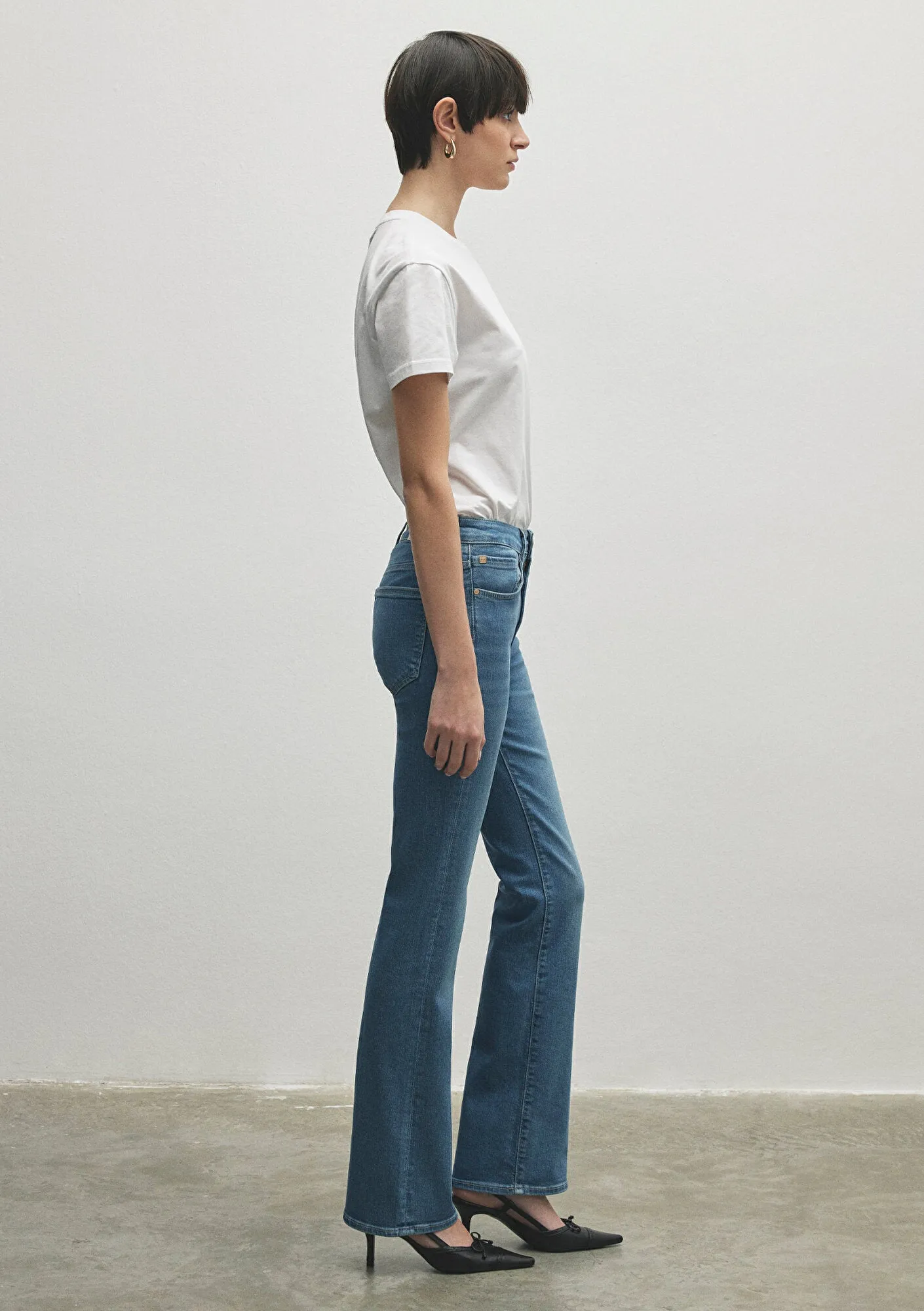 Maria Light Blue Gold Premium Jean Pants