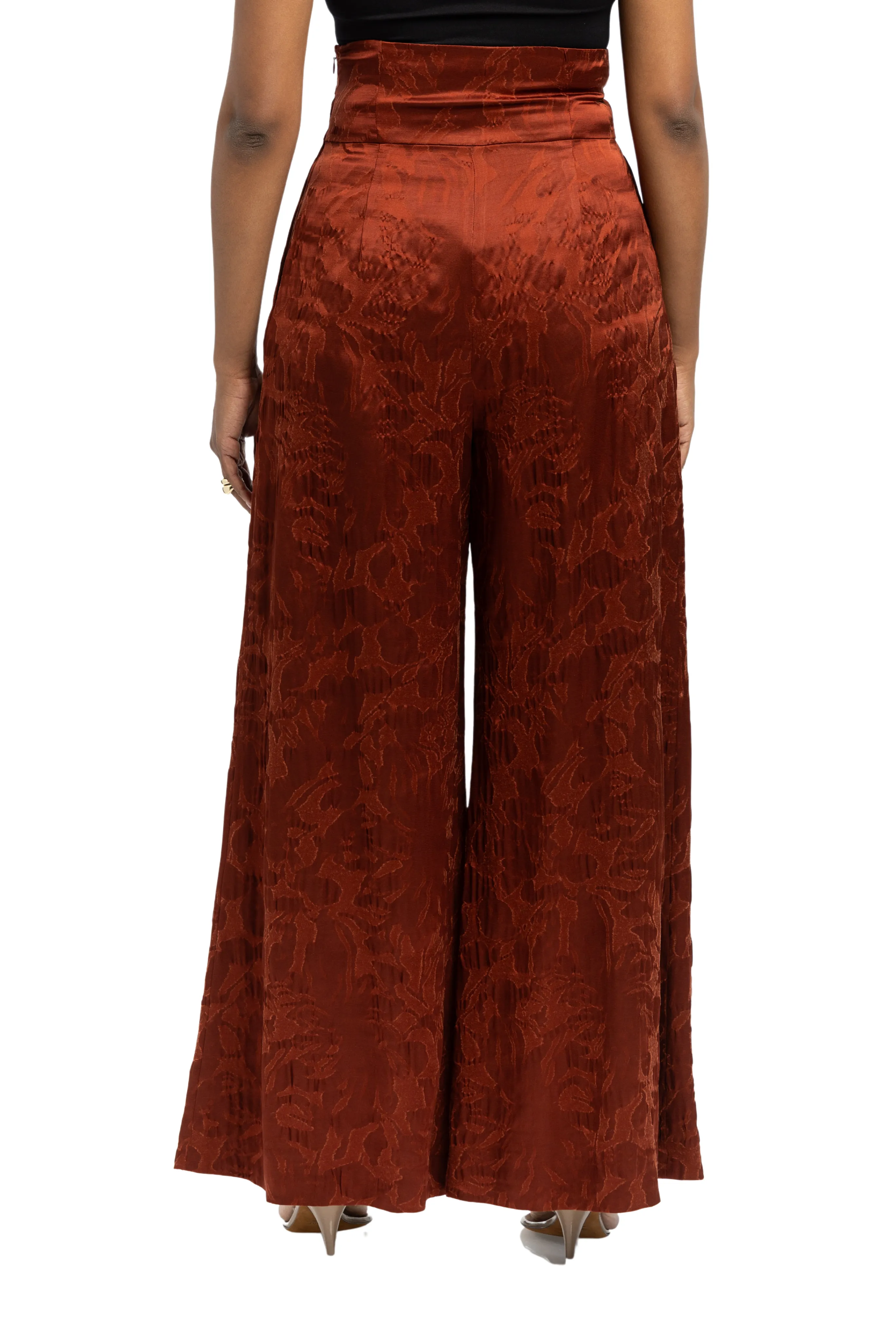 Maroon Palazzo Tie Pant