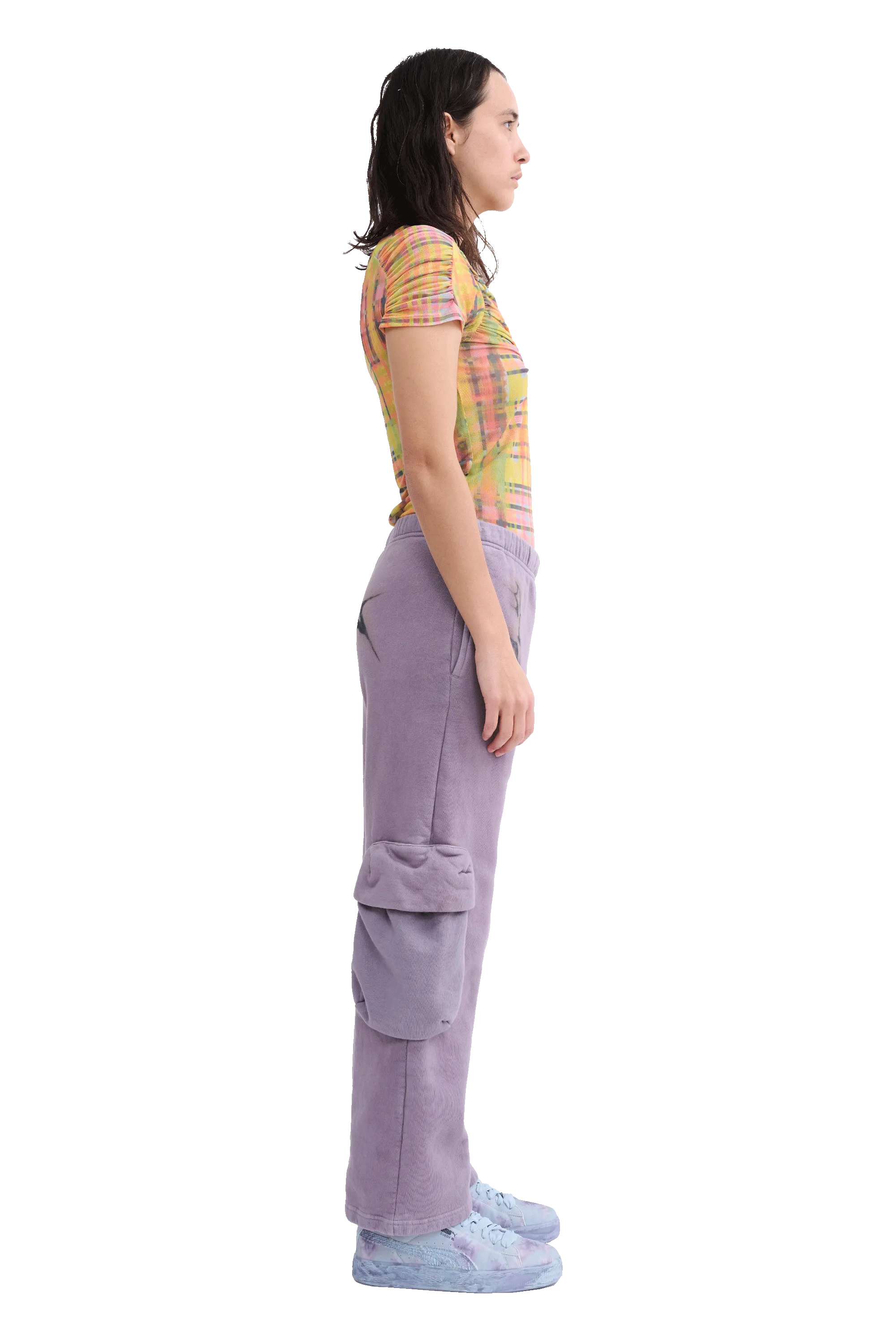 MAUVE CARGO SWEATPANT