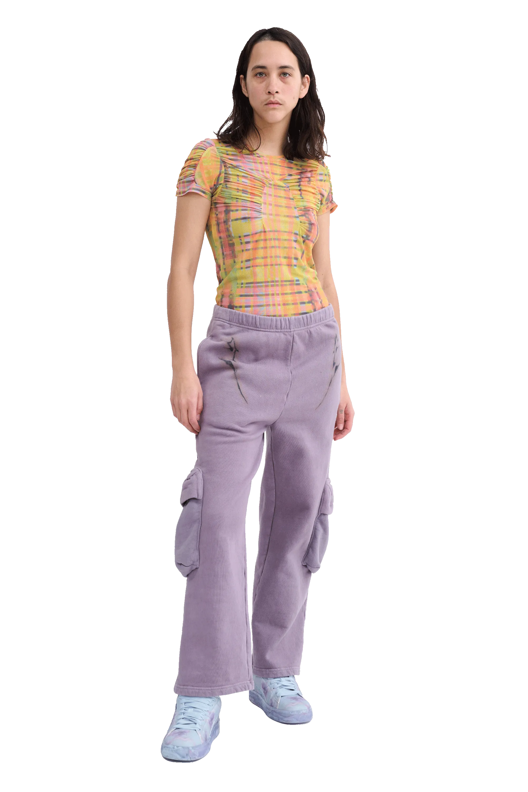 MAUVE CARGO SWEATPANT