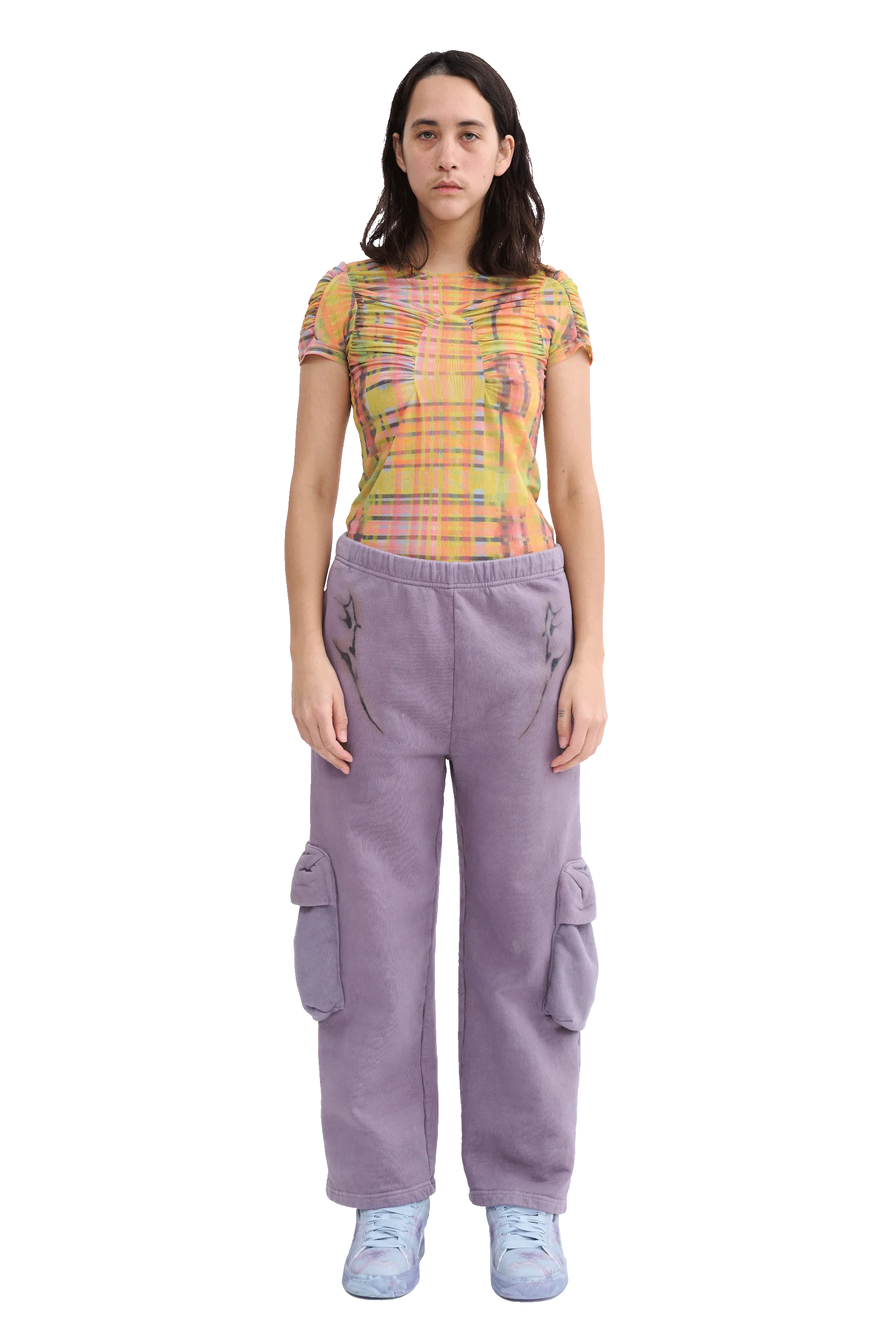 MAUVE CARGO SWEATPANT