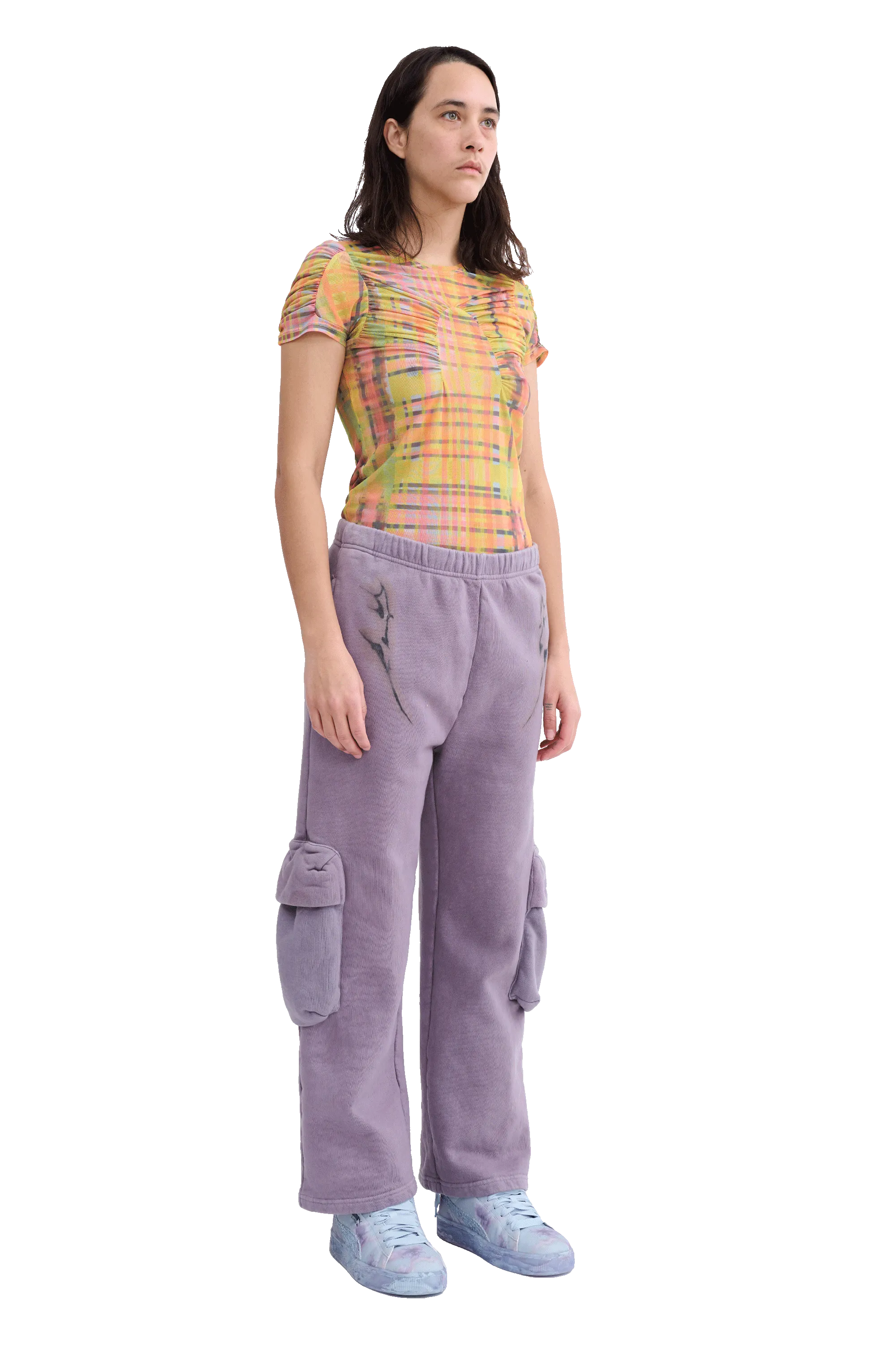 MAUVE CARGO SWEATPANT