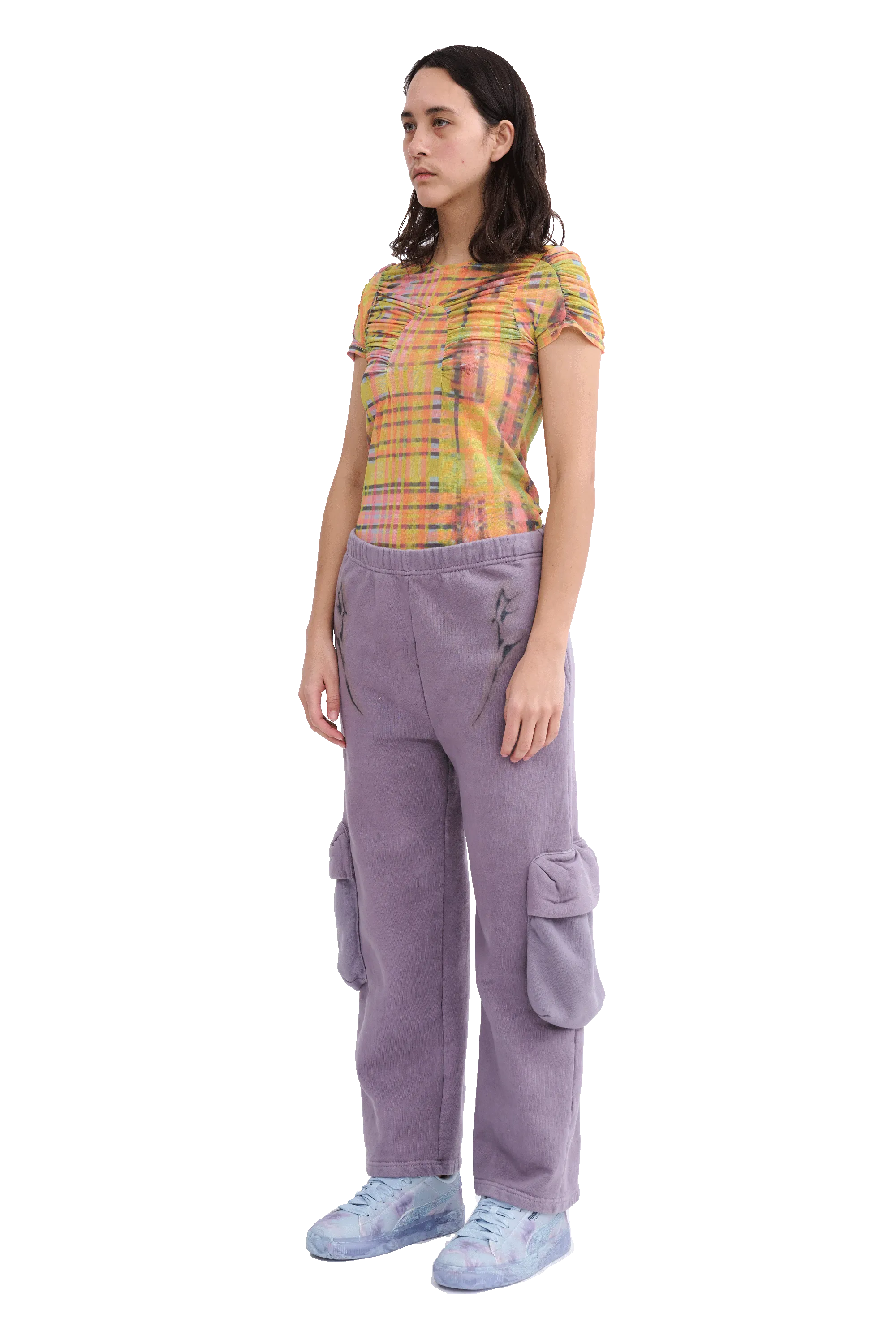 MAUVE CARGO SWEATPANT