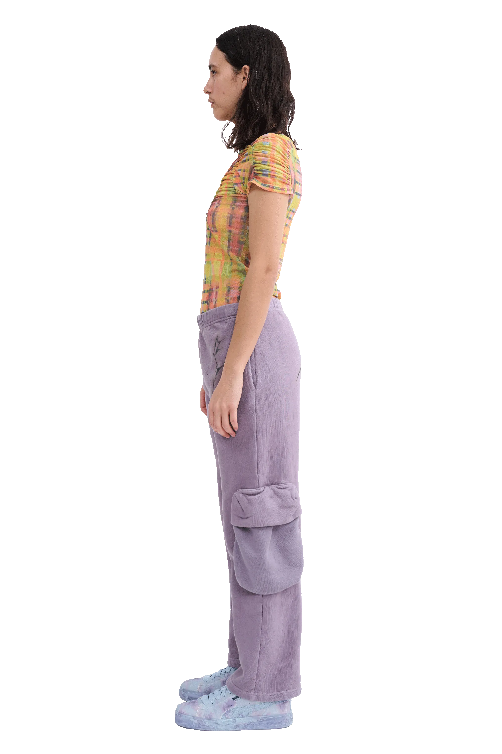 MAUVE CARGO SWEATPANT