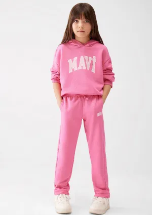 Mavi Logo Printed Pink Sweatpants