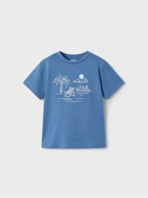 Mayoral Junior Boy Blue Beach T-shirt