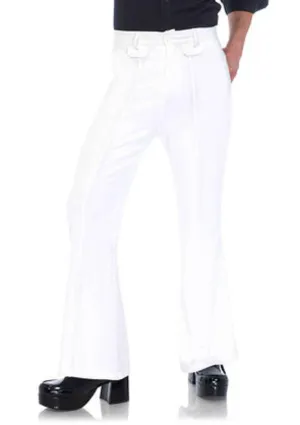 Men's bell bottom pants in WHITE