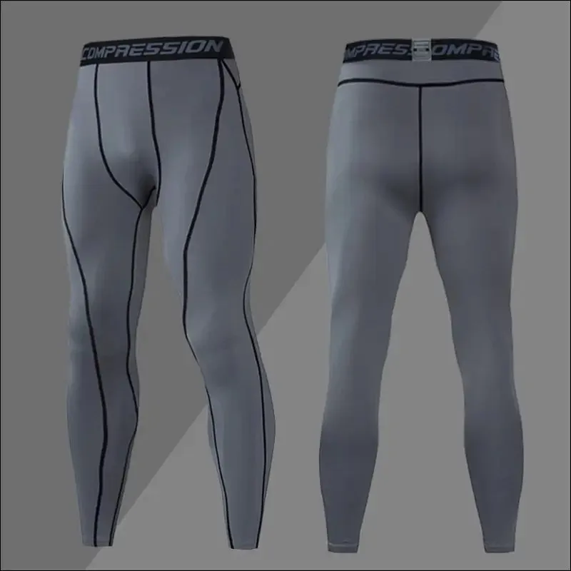 Mens compression sweatpants male tights sport pants for gym fitness running joggings workout