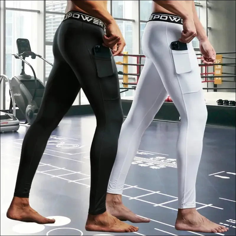 Mens compression sweatpants male tights sport pants for gym fitness running joggings workout
