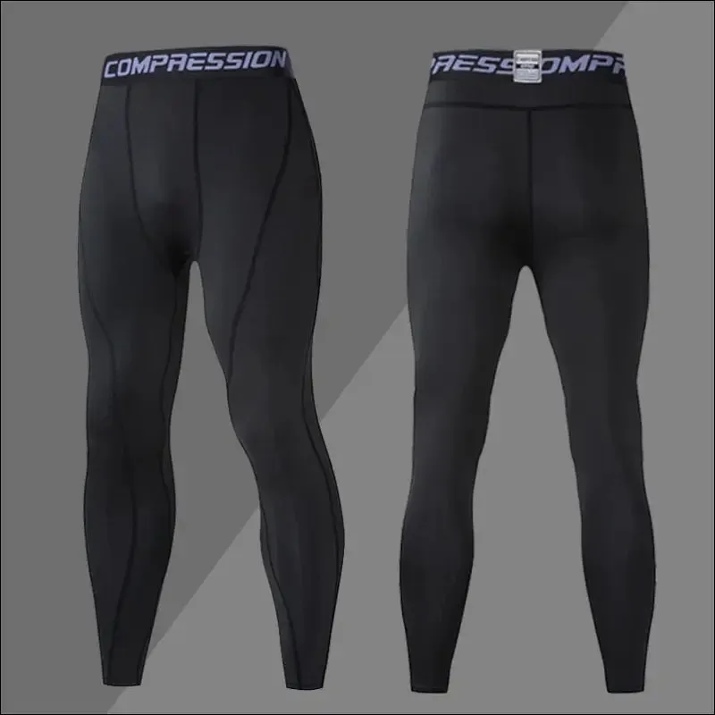 Mens compression sweatpants male tights sport pants for gym fitness running joggings workout