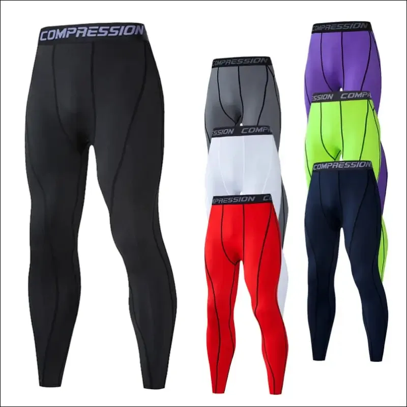 Mens compression sweatpants male tights sport pants for gym fitness running joggings workout