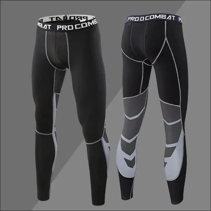 Mens compression sweatpants male tights sport pants for gym fitness running joggings workout