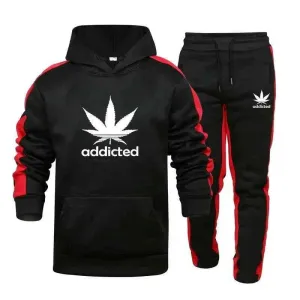 Men's Hoodie and Sweatpants Set - Stylish Sweatshirt Set for Men