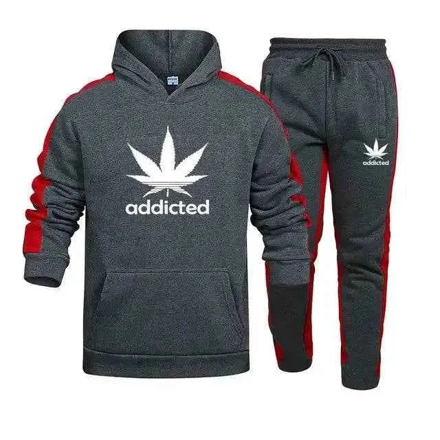 Men's Hoodie and Sweatpants Set - Stylish Sweatshirt Set for Men