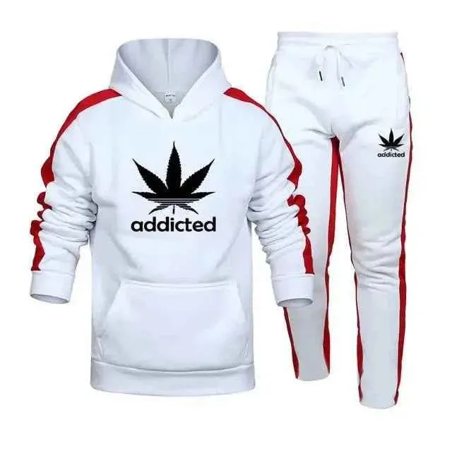 Men's Hoodie and Sweatpants Set - Stylish Sweatshirt Set for Men