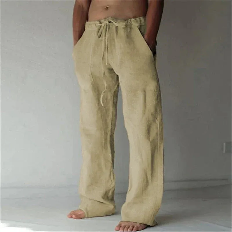 Men's Linen Baggy Trousers: Arthur