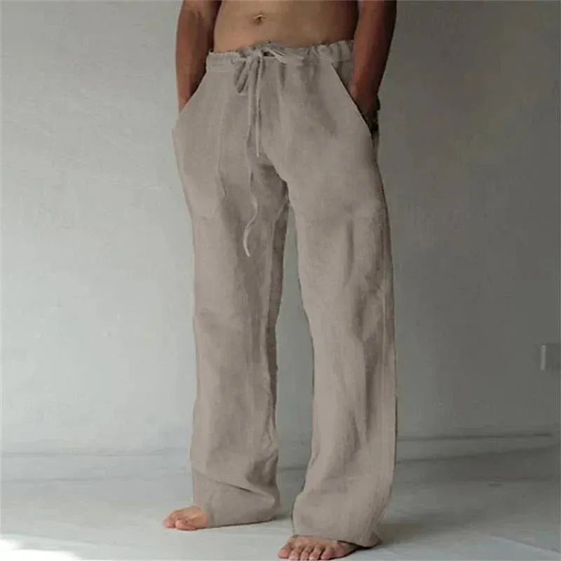 Men's Linen Baggy Trousers: Arthur