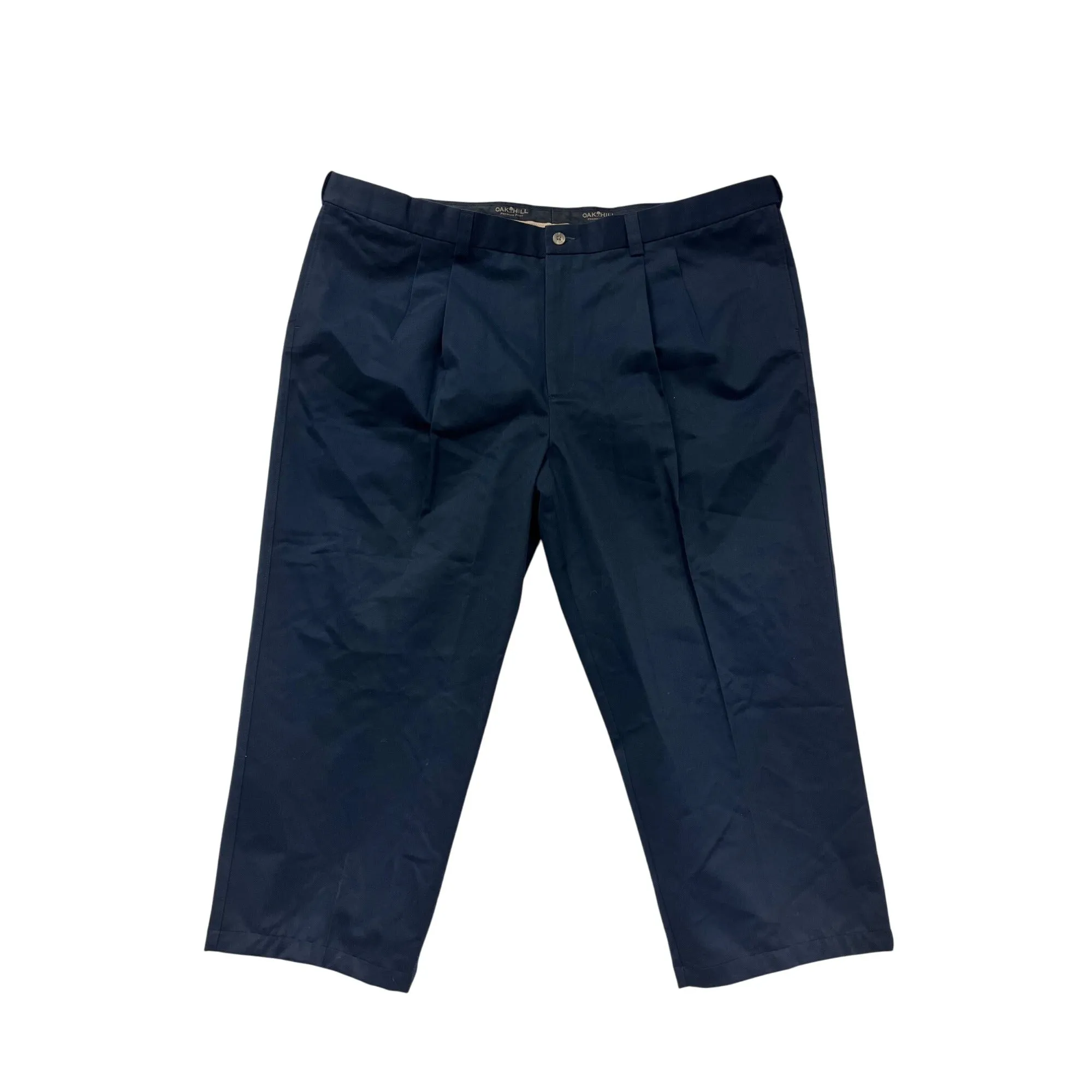 Mens Oak Hill Premium Navy Pants 52 New With Tags 100% Cotton #6865