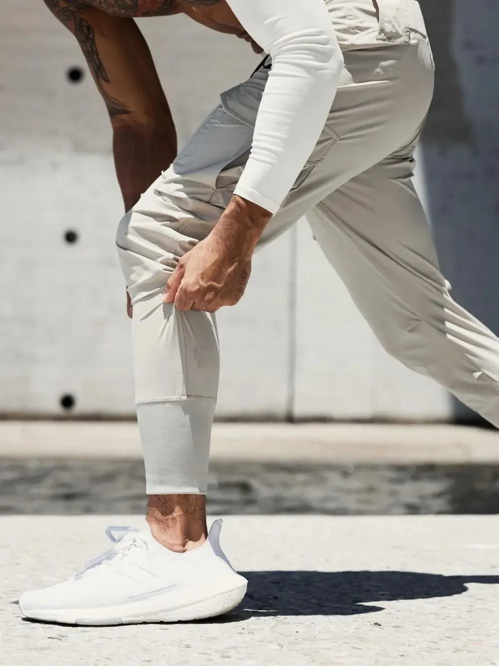 Men's Plus Size Drawstring Joggers with Pockets