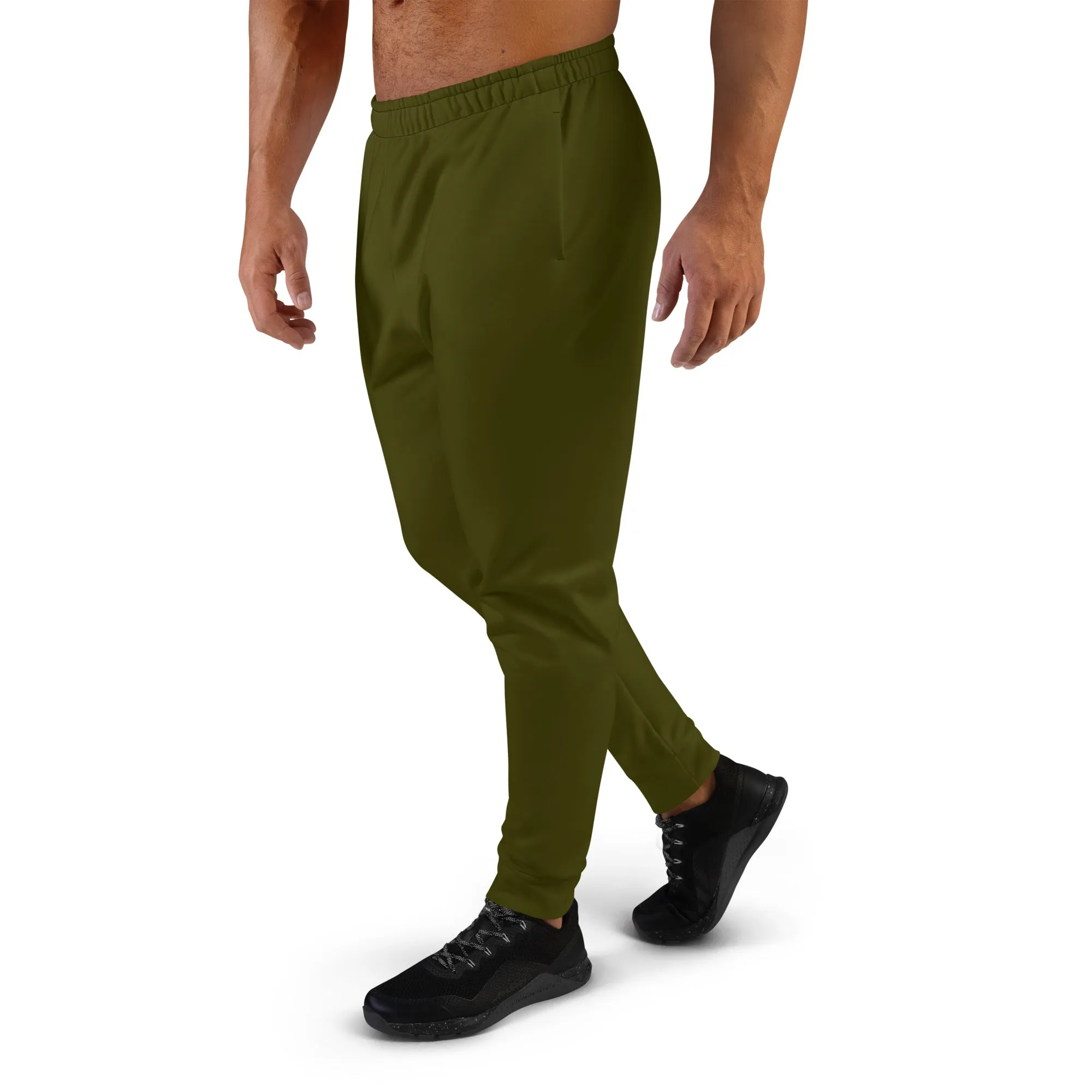 Men's  Premium Joggers-Urban Logo Karaka Green
