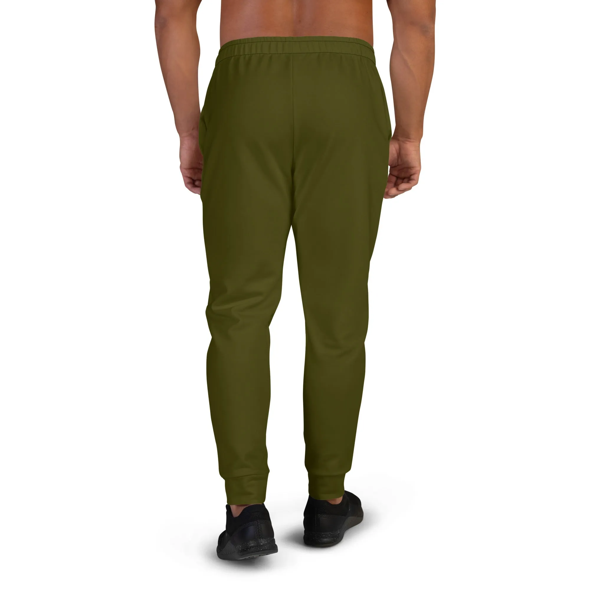 Men's  Premium Joggers-Urban Logo Karaka Green