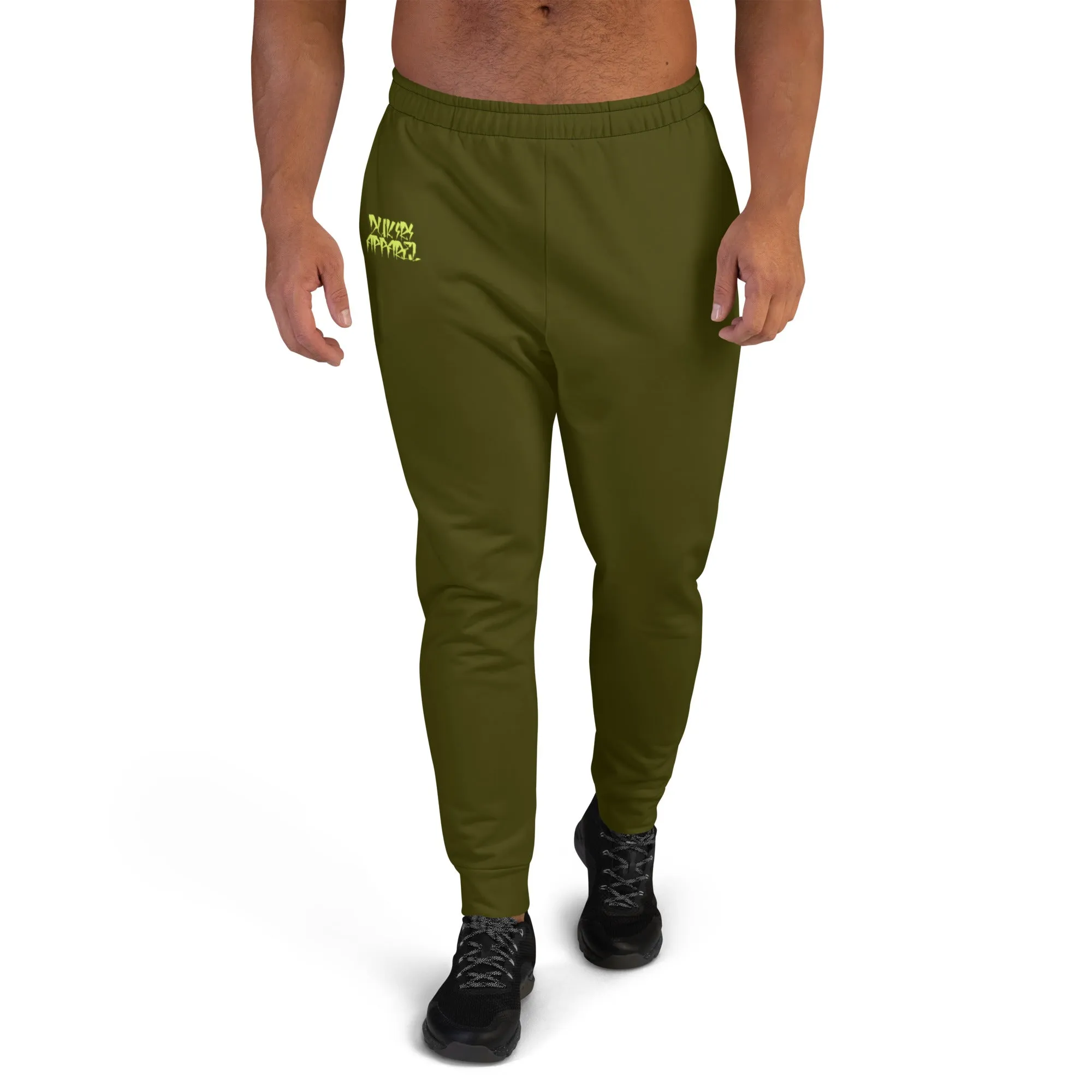 Men's  Premium Joggers-Urban Logo Karaka Green