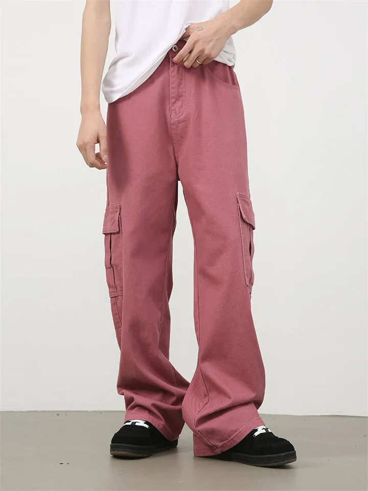 Men's Semi-Elastic Waist Fashion Casual Durable Pants