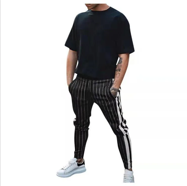 Men's  Slim Tapered Sweatpants with Zipper Pockets