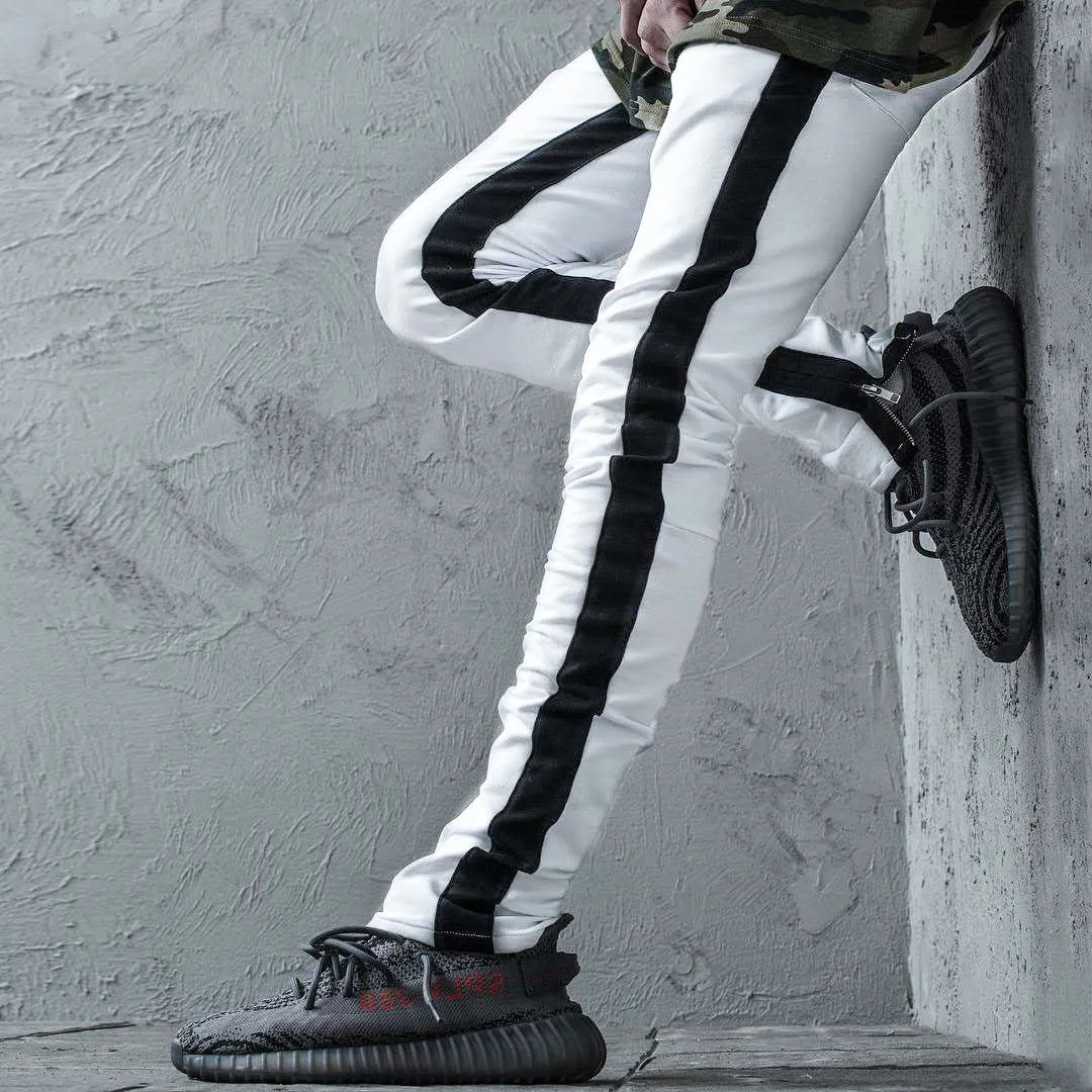 Men's  Slim Tapered Sweatpants with Zipper Pockets