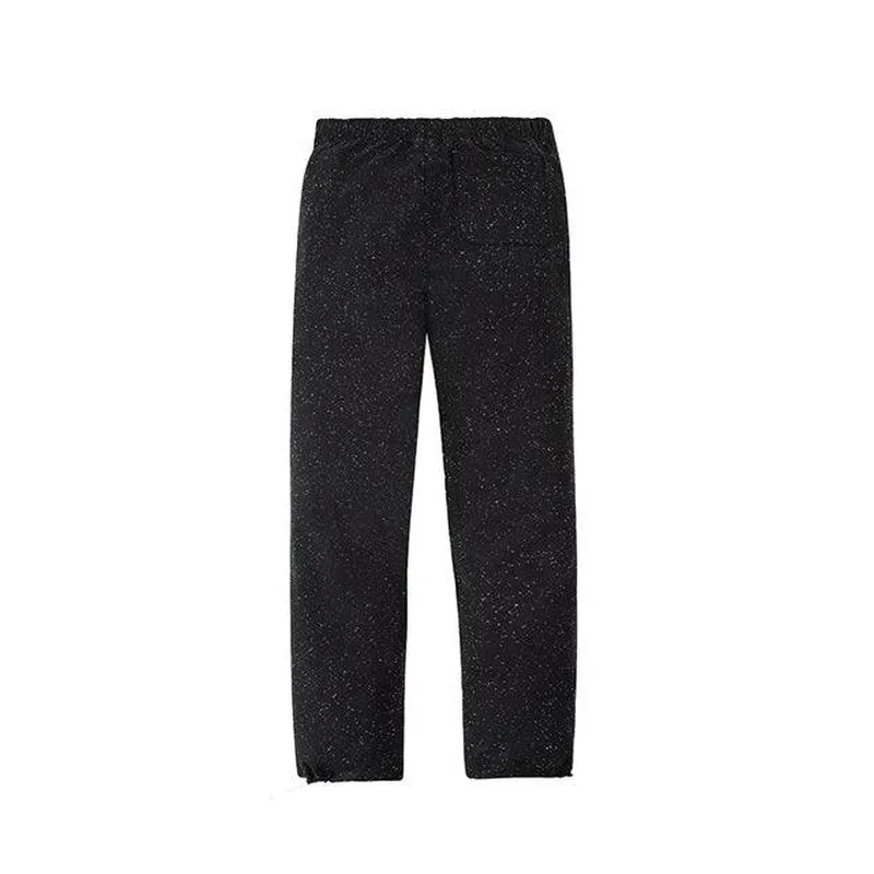 Men's Speckled Planes Sweatpant, BLACK