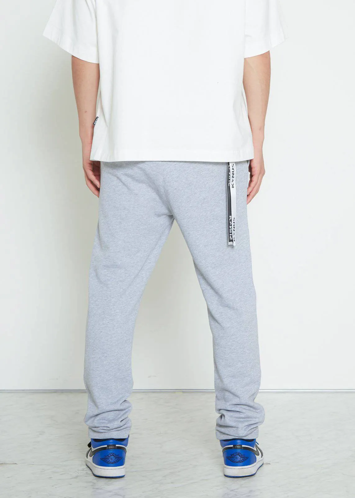 Men's Stripe Sweatpants in Heather Gray